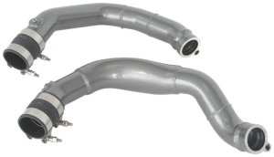 BMW M3 Intercooler Charge Pipe Kit - AEM Induction - Mandrel-Bent Aluminum - Gunmetal Gray - `15-`20
